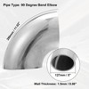 Unique Bargains 90 Degree Exhaust Elbow Pipe for Car Modified Exhaust System - 3 of 4