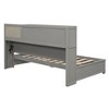 PAGED Twin Size Daybed Modern Wooden Bed Frame with 3 Drawers, Cork Board and Storage Shelf for Bedroom - 3 of 4