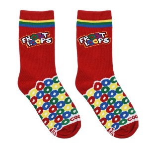 Cool Socks for Kid's, Kellogg's Breakfast Cereal Fun Novelty Crew, 7-10 Years - 1 of 3