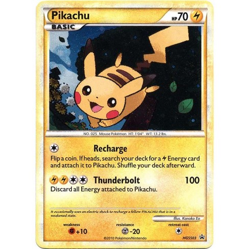 Pokemon Heartgold And Soulsilver Heartgold Rare Holo Pikachu Hgss03