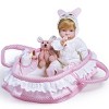 Paradise Galleries "Molly & Fluffy" Soft Baby Doll.  17" weighted baby doll comes with 8 Accessories.  Age 3+ - 3 of 4