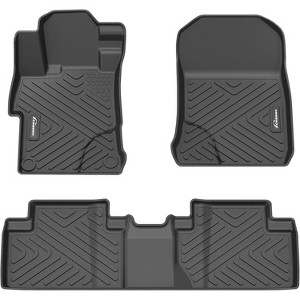 All-Weather Floor Mats for 2012–2015 Hon da Civic – Heavy Duty TPE Floor Liners, Custom Fit, Anti-Skid, Black - 1 of 4