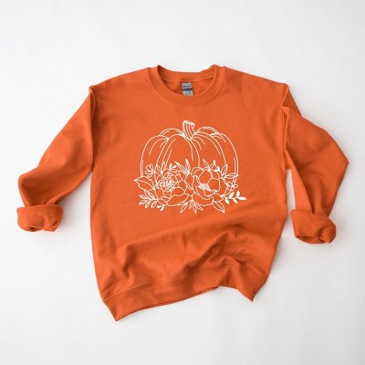 Simply Sage Market Women's Graphic Sweatshirt Floral Pumpkin