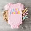 The Juniper Shop Happy Easter Wavy Colorful Baby Bodysuit - 2 of 2