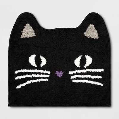 19"x21" Halloween Black Cat Bath Rug - Hyde and EEK! Boutique™
