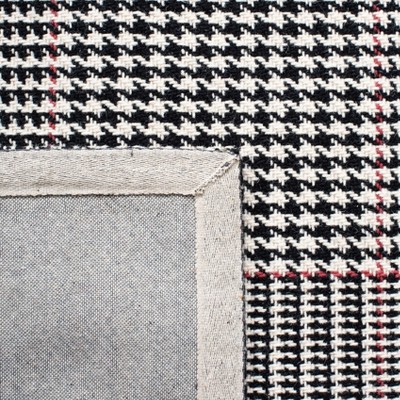 Elegant Marbella Black Wool 8' x 10' Hand Woven Area Rug