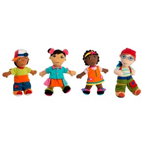 Miniland Diverse Fastening Dolls, Set of 4 - 1 of 4