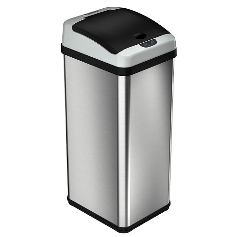 iTouchless 13 Gallon Automatic Touchless Sensor Kitchen Trash Can with AC Adapte