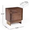 Accent Cabinet Modern with Drawer Storage for Bedroom Small Space 18in Width - 3irtyhousy - 4 of 4