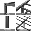 14 Inch Metal Bed Frame, Twin Size Platform Bed with Steel Slats, Anti-Slip Support, Noise Free, No Box Spring Needed, Black - 4 of 4