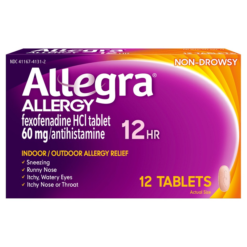UPC 041167413128 product image for Allegra 12 Hour Allergy Relief Tablets - Fexofenadine Hydrochloride - 12ct | upcitemdb.com
