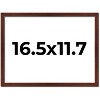 PosterPalooza | Classic Modern Brown Picture Frame - UV Acrylic, Backing Board, Hanging Hardware Included - 2 of 4