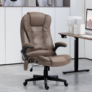 PAGED Adjustable Height Office Chair, Modern Massage Chair with Reclining Back and Heating Function, Ergonomic Executive Chair for Office - 1 of 4