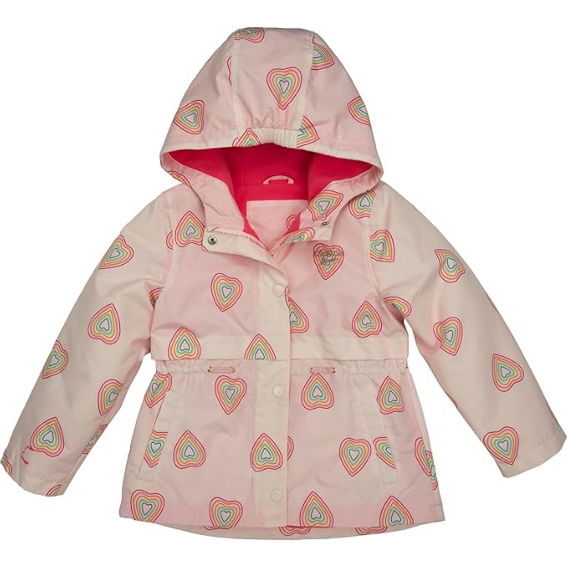 OshKosh B'Gosh Little Girls Midweight Fleece Transitional Jacket, Heart Print, 5/6