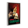 Stupell Industries Vintage Campari Wine Black Framed Floater Canvas Wall Art - 3 of 4