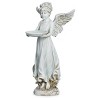 Roman 18" Angel Bird Feeder Resin Outdoor Garden Statue Gray - 2 of 4