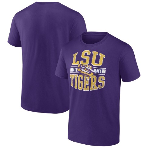 Ncaa Lsu Tigers Men's Cotton T-shirt : Target