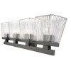 Astor 4-Bulb Glass Vanity Light Fixture - Modern Design for Bathroom, Dimmable, Damp Rated - 2 of 4