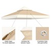 Yescom 8x8Ft 2-Tier Gazebo Top Replacement UV30+ for 2 Tier Outdoor Patio Canopy Cover Party Backyard Garden Ivory+Sand White+Beige - 3 of 4
