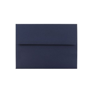 JAM Paper A6 Invitation Envelopes 4.75 x 6.5 Navy Blue Bulk 1000/Carton (LEBA667B) - 1 of 4