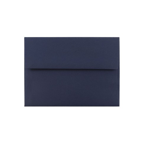 JAM Paper A6 Invitation Envelopes 4.75 x 6.5 Navy Blue Bulk 1000/Carton (LEBA667B) - image 1 of 4