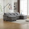 110.63'' Chenille Oversized Four-Seater U-Shaped Sectional Sofa with High-Density Sponge Filling and Solid Wood Frame - 2 of 4