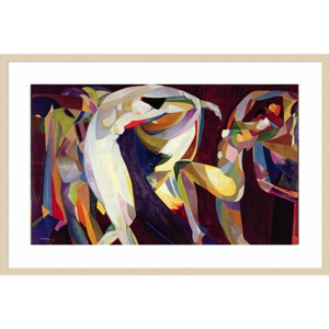 41" x 28" Dances by Arthur Bowen Davies Wood Framed Wall Art Print - Amanti Art: Modern Lithograph, Abstract Decor - 1 of 4