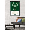 Trends International NBA Milwaukee Bucks - Logo 21 Framed Wall Poster Prints - 2 of 4
