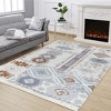 Loft Shag Ivory 5 ft. 3 in. x 7 ft. Shaggy Area Rug ¨C Ultra Soft, Cozy, Non-Shedding, 100% Polyester Carpet for Living Room & Bedroom - Nertpow - 2 of 4