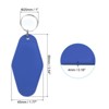 Unique Bargains Blank Vintage Motel Keychain for DIY Ornament Luggage Labels - 2 of 4