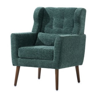 NicBex Comfy Accent Chair Modern Upholstered Chenille Armchair with Wood Legs Soft Lazy Sofa Chair for Bedroom,Living Room - 1 of 4