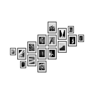 Haus and Hues Newbury Gallery Wall Frame Set with Real Glass and Mat - 1 of 4