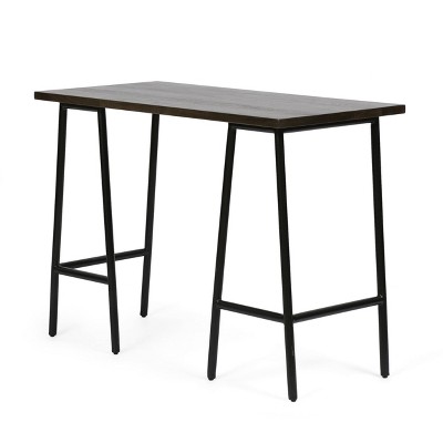 Darke Modern Industrial Handcrafted Mango Wood Desk Brown/Black - Christopher Knight Home