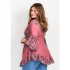 Avenue Women's Plus Size Frankie Frill Detail Tunic - 4 of 4