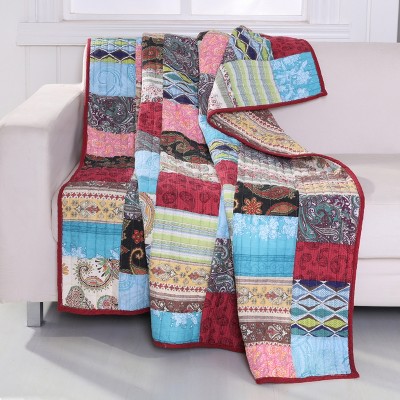 Greenland Home Fashion Bohemian Dream Multi Throw Blanket - 50"x60" in Multicolor