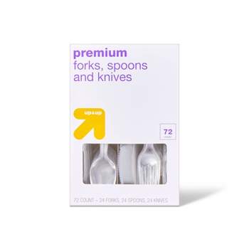 Premium Plastic Forks Spoons and Knives - 72ct - up & up™