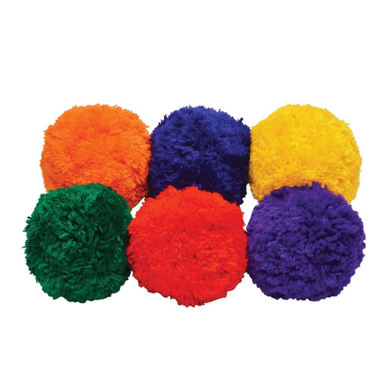 Sportime Yarn Balls, 4 Inches, Assorted Colors, Set of 6, 1 of 2