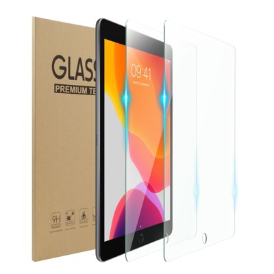 Insten 2-Pack Ultra Clear Tempered Glass Screen Protector Compatible with iPad 10.2" 8th & 9th Generation