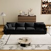 Corduroy Deep Seat Modular Straight Sectional Sofas with 4 Pillows and Removable Ottoman for Living Room, Bedroom, or Apartment - 2 of 4