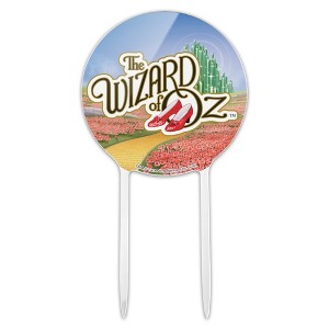 The Wizard Of Oz Ruby Slippers Logo Acrylic Cake Topper - 1 of 4