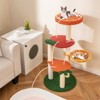 Tangkula Multi-level Cat Tree Cute Fruit World Cat Tower w/ Fruit-shaped Platforms - 2 of 4