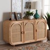 bali & pari Evania Natural Rattan 3 Door Storage Cabinet Natural - 4 of 4