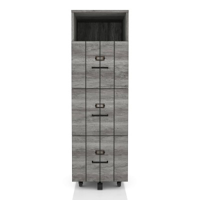 Namba 3 Drawer File Cabinet Gray - HOMES: Inside + Out
