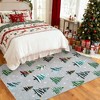 Christmas Area Rug Washable Indoor Decorative Carpet Non Slip Low Pile Xmas Tree Pattern Rug for Living Room Bedroom - 3 of 4