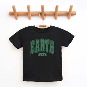 The Juniper Shop Earth Day Varsity Toddler Short Sleeve Tee - 1 of 2