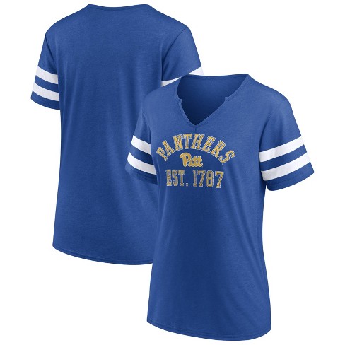 Ncaa Pitt Panthers Women s V neck Notch T shirt Target