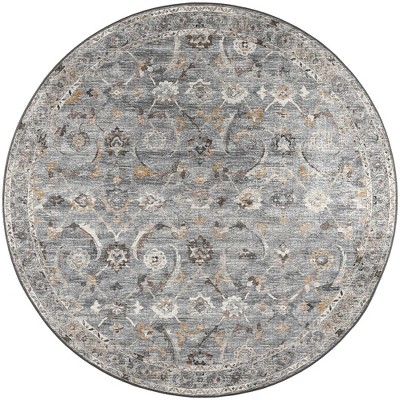 Dalyn Jericho JC4 Silver Area Rug - 8' x 8' Round