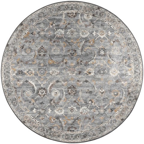 Dalyn Jericho JC4 Silver Area Rug - 8' x 8' Round - image 1 of 3