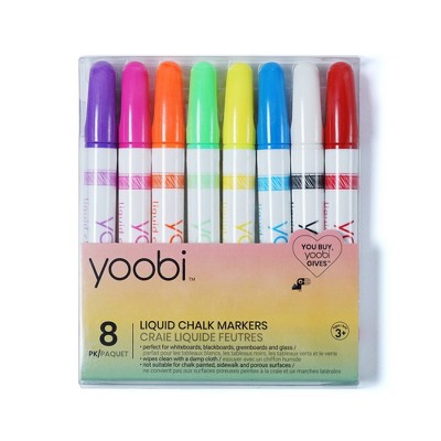 Liquid Chalk Markers - Multicolor, 8 Pack - Yoobi™