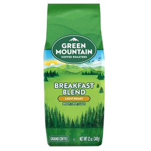 Green Mountain Coffee Breakfast Blend Ground Coffee - Light Roast - 12oz - 1 of 4